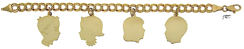 14k head charms for mothers.