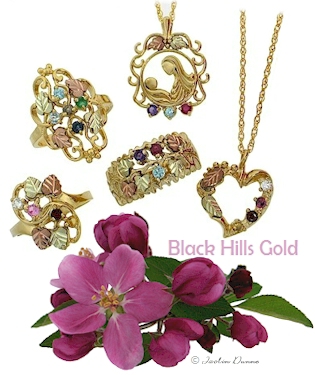 Custom set Black Hills Gold mothers jewelry. 