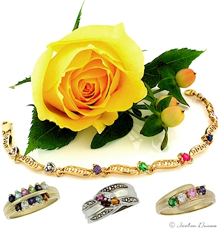 Family jewelry- rings, pendants, bracelets