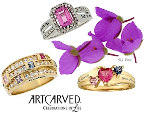 ArtCarved Celebrations of Life mothers rings