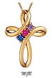 Hope- a cross personalized with 2-4 stones.